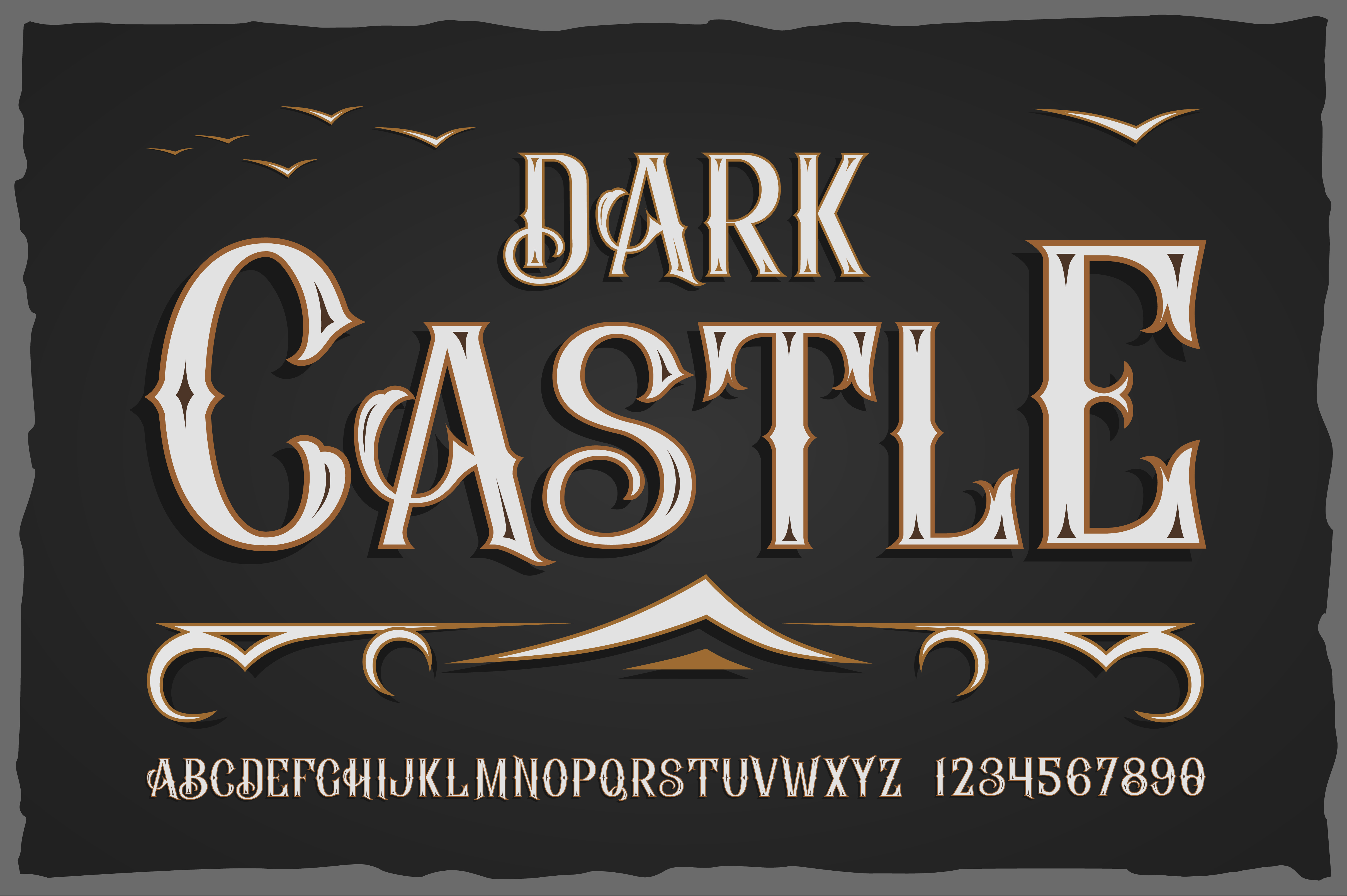 Ejemplo de fuente Dark Castle Style